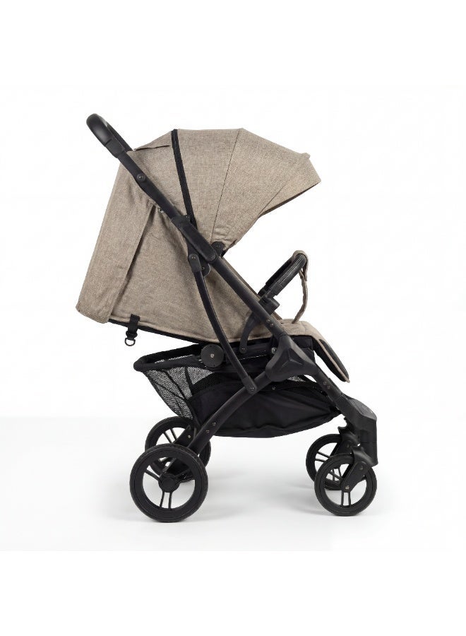 Nobumi Ultra-Lightweight Aluminum Premium Baby Stroller – All-Wheel Independent Suspension, 360° Swivel Rubber Tires, & Integrated Travel Trolley System - Image 5